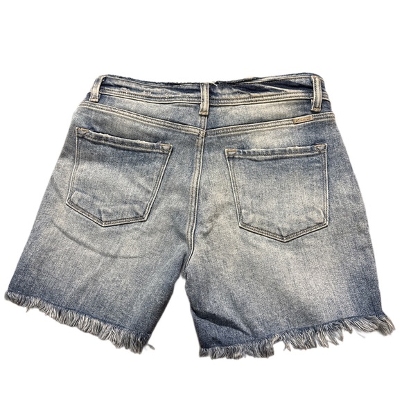 KanCan Light Blue Distressed Jean Shorts 15” waist  NWT - Picture 3 of 16
